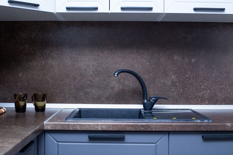 Stone Backsplash Installation detail