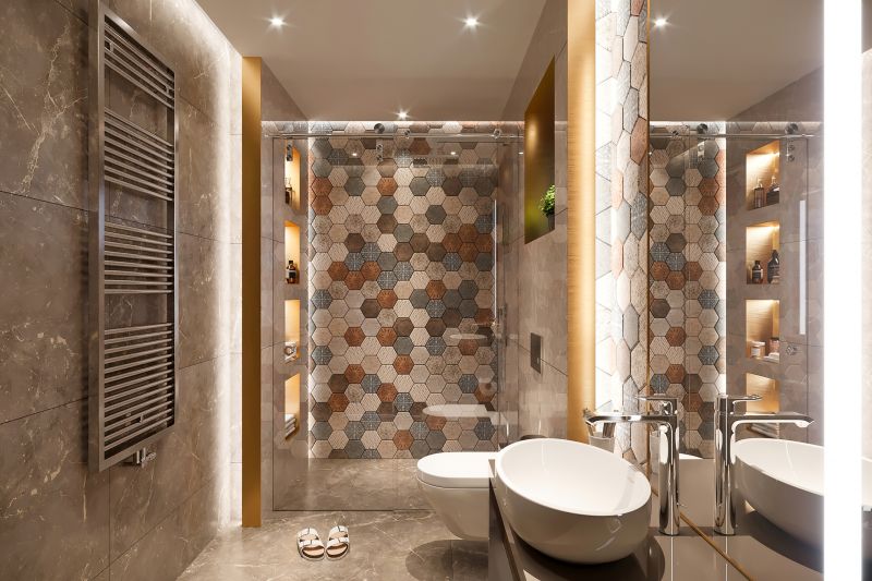 Elegant bathroom tiling