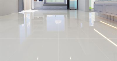 Stylish living room flooring